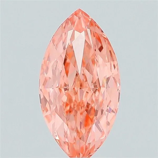 1.01ct MARQUISE Fancy Vivid Pink VVS2 Coloured Lab diamond