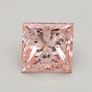 2.31ct PRINCESS Fancy Intense Pink VS2 Coloured Lab diamond