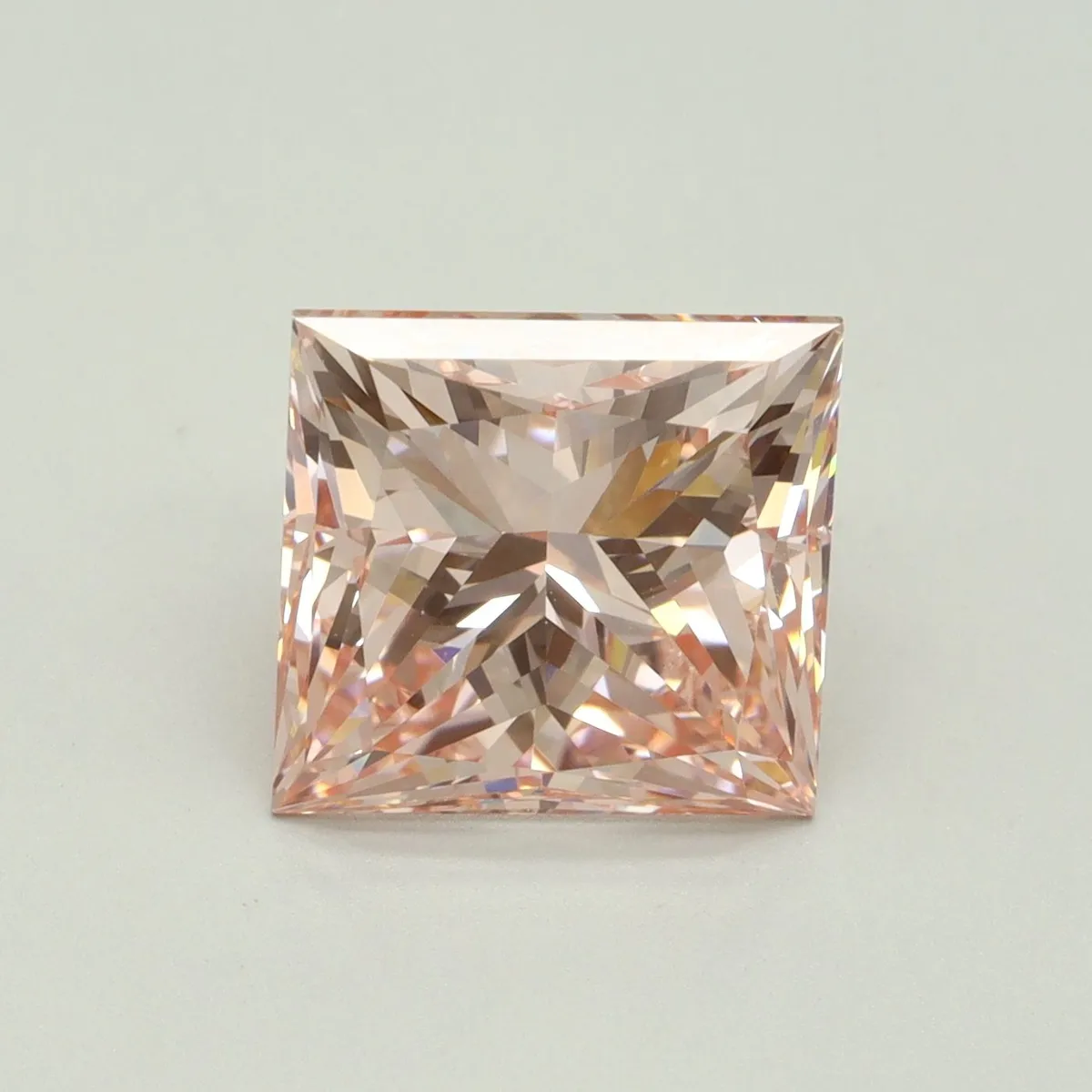 5.03ct PRINCESS Fancy Intense Pink VVS2 Coloured Lab diamond