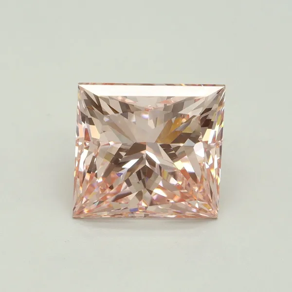 5.03ct PRINCESS Fancy Intense Pink VVS2 Coloured Lab diamond