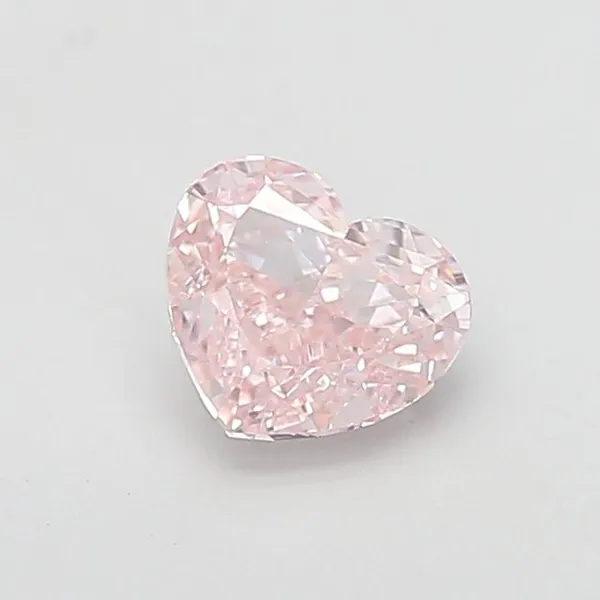 1.33ct HEART Fancy Light Brown Pink VVS2 Coloured Lab diamond