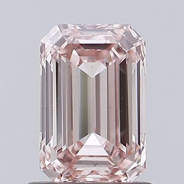 1.01ct EMERALD Fancy Intense Pink VS1 Coloured Lab diamond