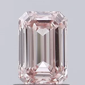 1.01ct EMERALD Fancy Intense Pink VS1 Coloured Lab diamond