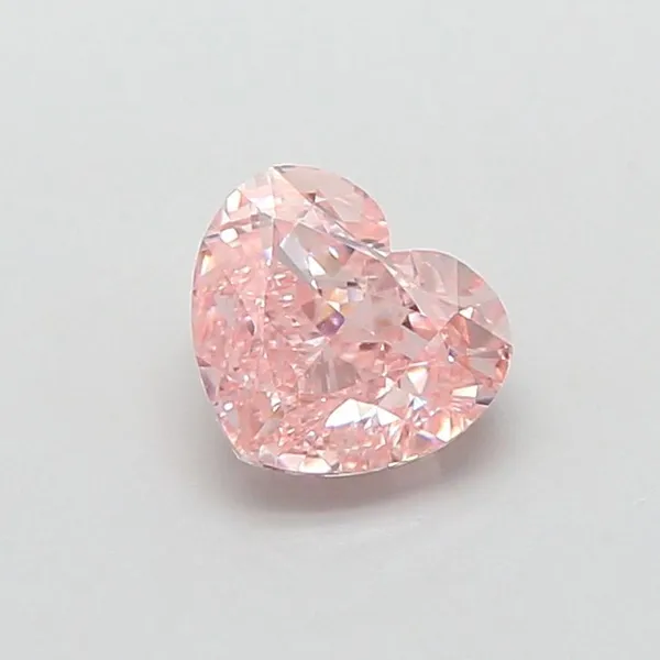 1.05ct HEART Fancy Intense Pink VVS2 Coloured Lab diamond