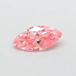 1ct MARQUISE Fancy Vivid Pink VVS2 Coloured Lab diamond