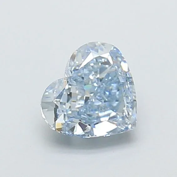 1.11ct HEART Fancy Blue VS1 Coloured Lab diamond