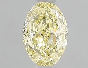 1.01ct OVAL Fancy Yellow VS1 Coloured Lab diamond
