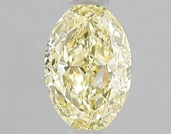 1.01ct OVAL Fancy Yellow VS1 Coloured Lab diamond