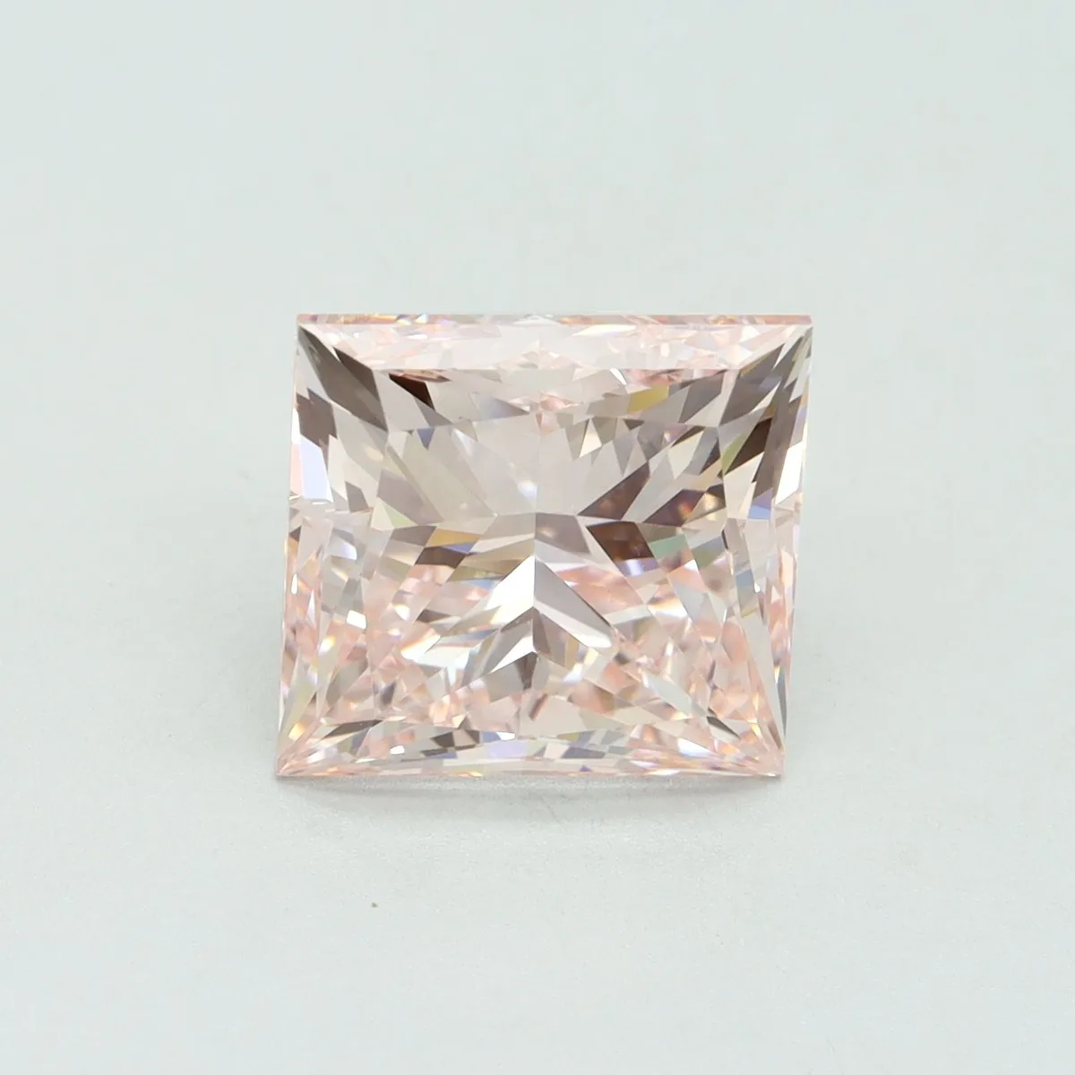 4.50ct PRINCESS Fancy Intense Pink VS1 Coloured Lab diamond