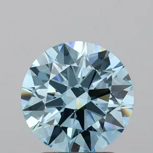 1.02ct CUSHION Fancy Vivid Blue VS1 Coloured Lab diamond