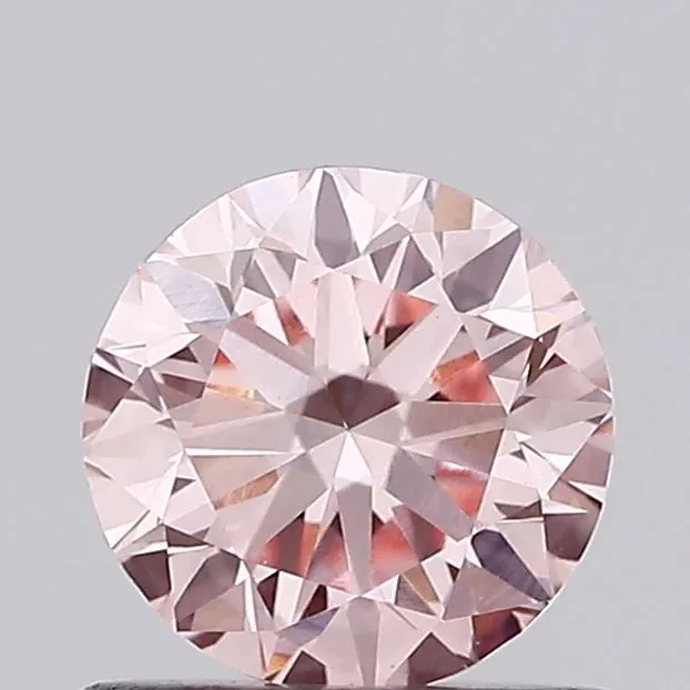 0.75ct ROUND Fancy Intense Pink VVS2 Coloured Lab diamond