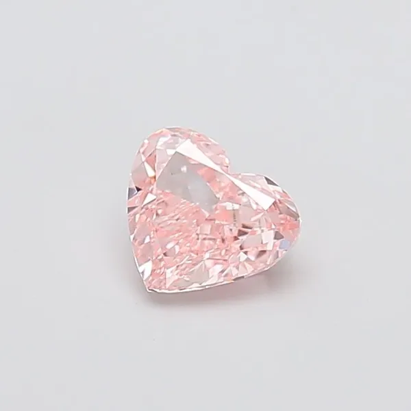 1.08ct HEART Fancy Intense Pink VS1 Coloured Lab diamond