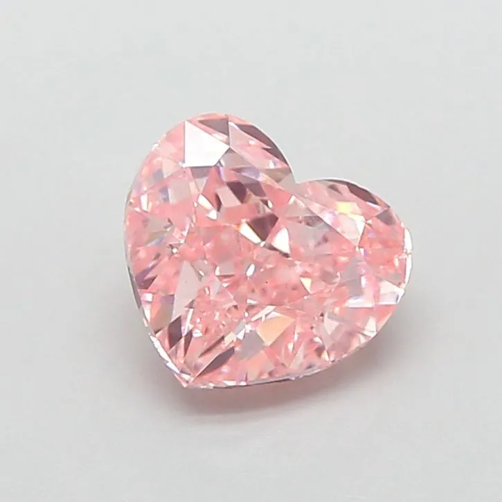 1.50ct HEART Fancy Intense Pink VS1 Coloured Lab diamond