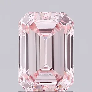 1.3ct EMERALD Fancy Intense Pink VS1 Coloured Lab diamond