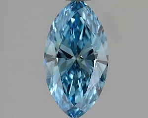 1.06ct MARQUISE Fancy Vivid Blue VS1 Coloured Lab diamond