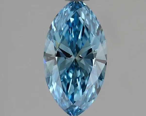 1.06ct MARQUISE Fancy Vivid Blue VS1 Coloured Lab diamond