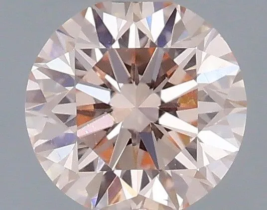 0.3ct ROUND Fancy Intense Pink VS2 Coloured Lab diamond