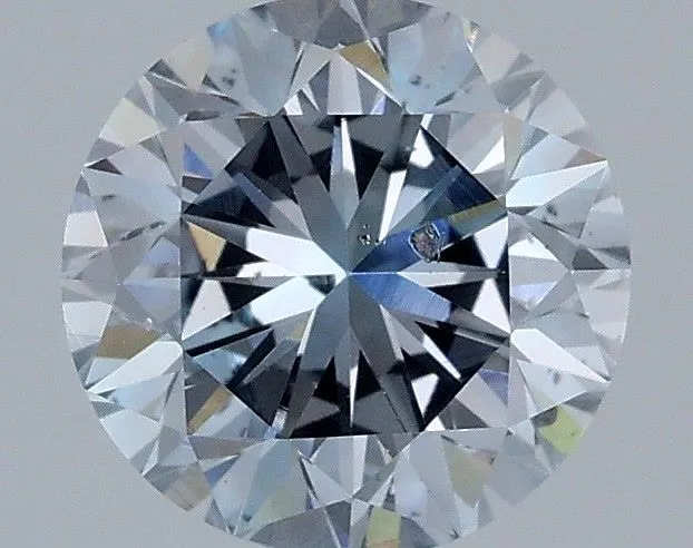 1.14ct ROUND Fancy Grayish Blue SI1 Coloured Lab diamond