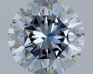 1.14ct ROUND Fancy Grayish Blue SI1 Coloured Lab diamond