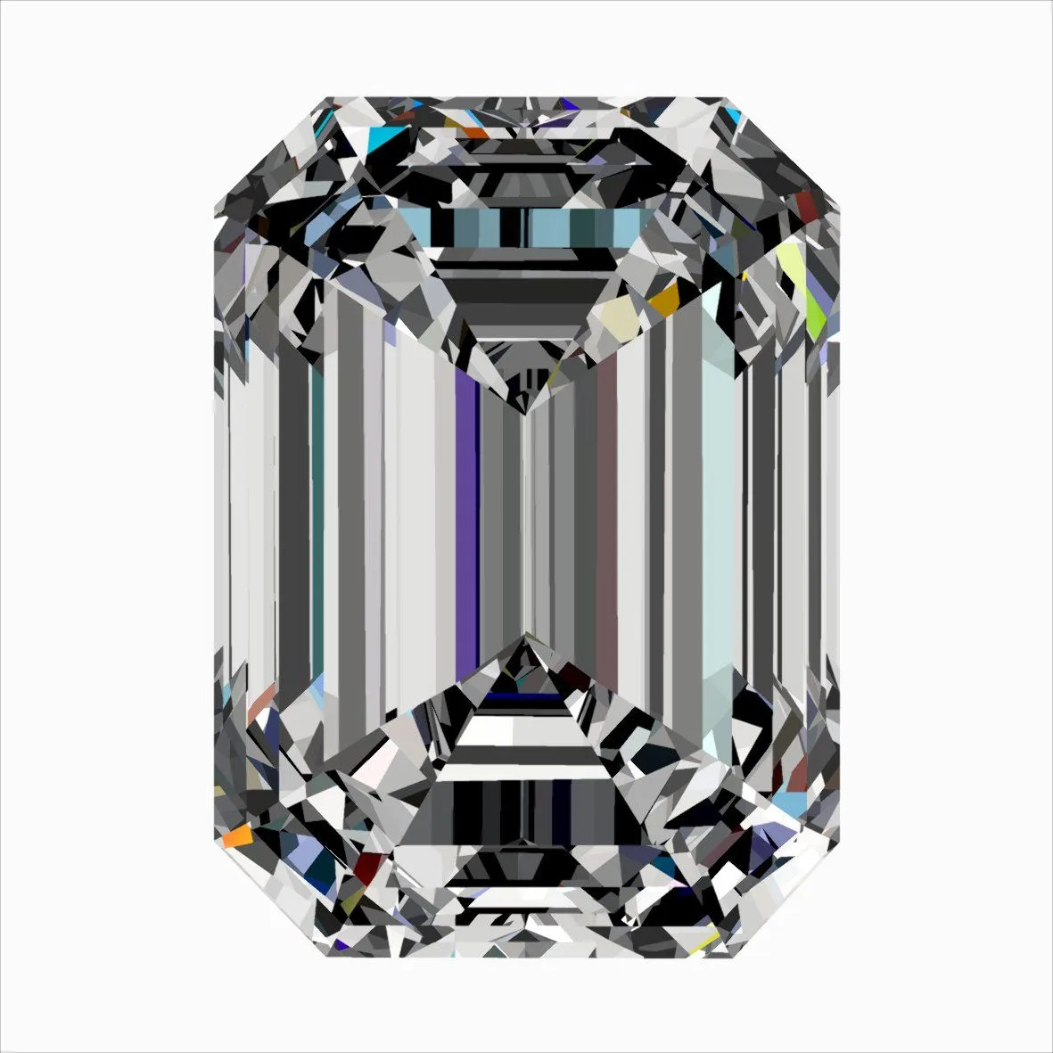 0.39ct EMERALD F VVS1 Natural diamond