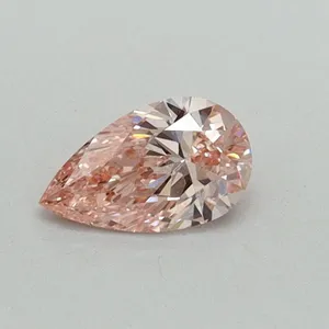 0.31ct PEAR Fancy Vivid Pink VVS2 Coloured Lab diamond