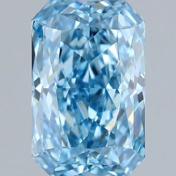1.04ct RADIANT Fancy Vivid Blue VS1 Coloured Lab diamond