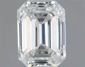 0.4ct EMERALD F VVS2 Natural diamond