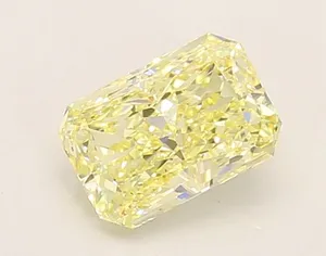 1.05ct RADIANT Fancy Light Yellow VVS1 Coloured Lab diamond