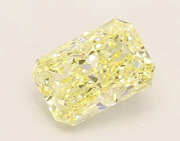1.05ct RADIANT Fancy Light Yellow VVS1 Coloured Lab diamond
