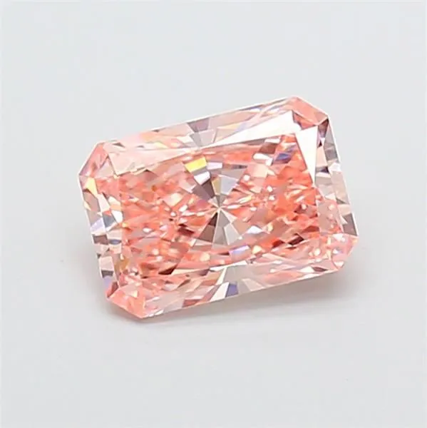 1.13ct RADIANT Fancy Intense Pink VVS2 Coloured Lab diamond