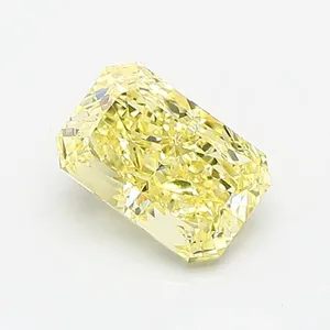 1.2ct RADIANT Fancy Intense Yellow VS1 Coloured Lab diamond