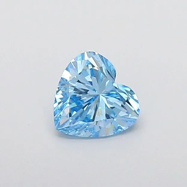 1.54ct HEART Fancy Vivid Blue VS1 Coloured Lab diamond