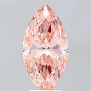 3ct MARQUISE Fancy Vivid Pink VS1 Coloured Lab diamond