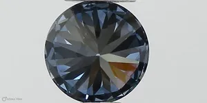 0.33ct ROUND Fancy Vivid Blue VS2 Coloured Lab diamond