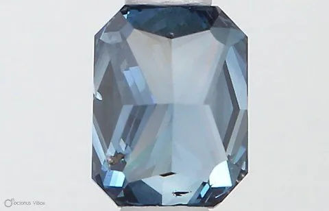 0.5ct RADIANT Fancy Deep Blue I1 Coloured Lab diamond