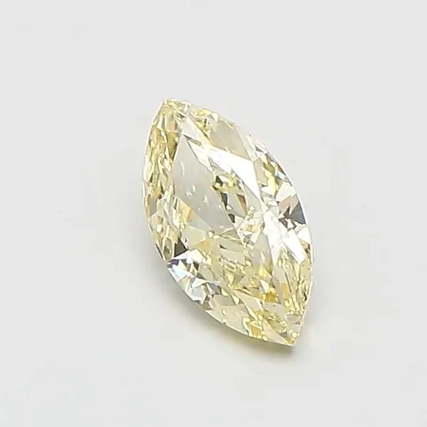 0.54ct MARQUISE Fancy Light Yellow VVS2 Coloured Lab diamond