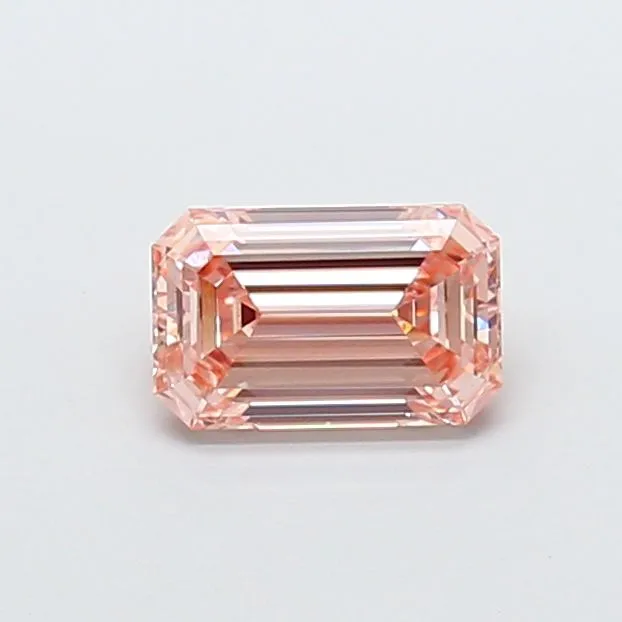 1.59ct EMERALD Fancy Intense Pink VS1 Coloured Lab diamond