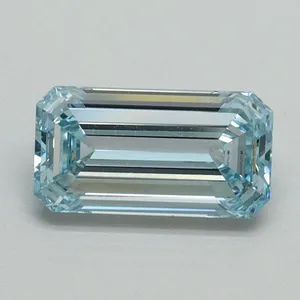 1.01ct EMERALD Fancy Intense Blue VVS2 Coloured Lab diamond