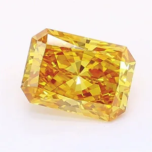 1.02ct RADIANT Fancy Intense Brownish Yellow VVS2 Coloured Lab diamond