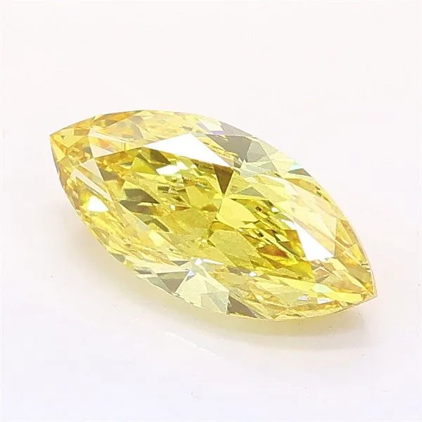 1.20ct MARQUISE Fancy Intense Yellow SI1 Coloured Lab diamond