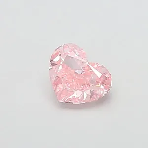 1.03ct HEART Fancy Vivid Pink VS2 Coloured Lab diamond
