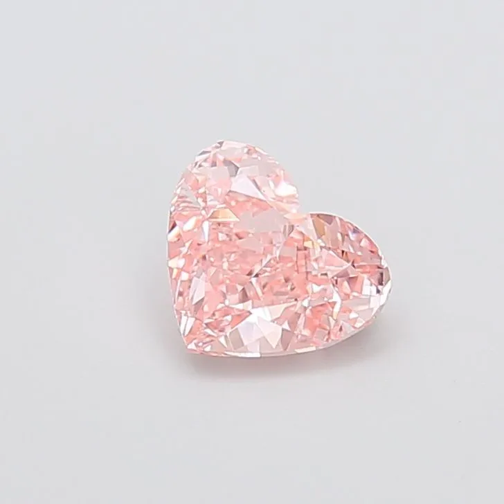 1.22ct HEART Fancy Intense Pink VS1 Coloured Lab diamond