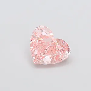 1.22ct HEART Fancy Intense Pink VS1 Coloured Lab diamond