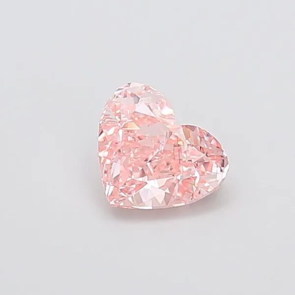 1.22ct HEART Fancy Intense Pink VS1 Coloured Lab diamond