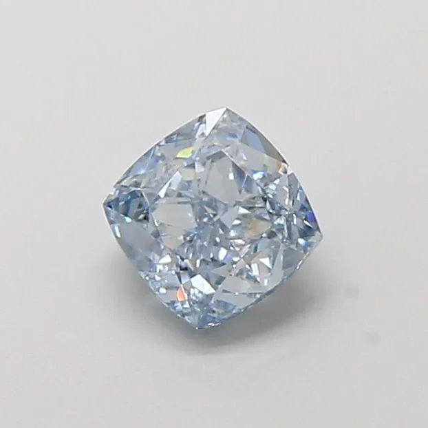 1.00ct CUSHION Fancy Intense Blue VVS2 Coloured Lab diamond