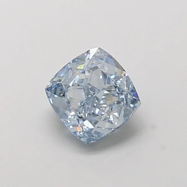 1ct CUSHION Fancy Intense Blue VVS2 Coloured Lab diamond