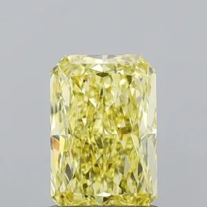 1.02ct RADIANT Fancy Intense Yellow VVS2 Coloured Lab diamond