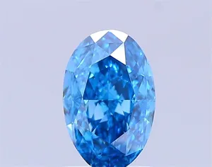 1.06ct OVAL Fancy Vivid Blue VS1 Coloured Lab diamond