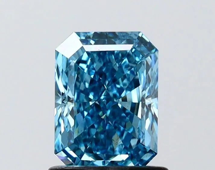 1.12ct RADIANT Fancy Vivid Blue VS1 Coloured Lab diamond