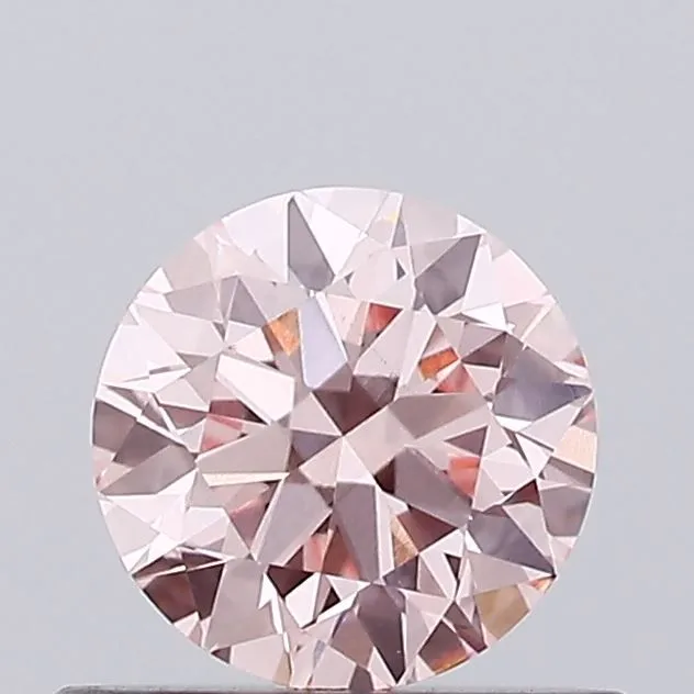0.56ct ROUND Fancy Intense Pink VS1 Coloured Lab diamond